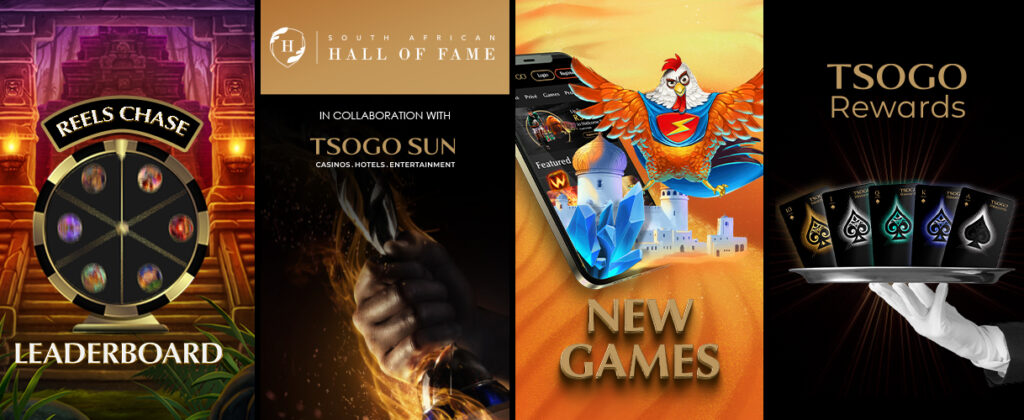 Collage of playTSOGO features
